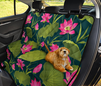 Water Lily Pattern Print Design WL09 Rear Dog  Seat Cover
