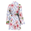 Cherry Blossom Pattern Print Design CB07 Women Bathrobe