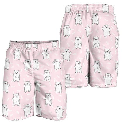 Polar Bear Pattern Print Design PB09 Mens Shorts
