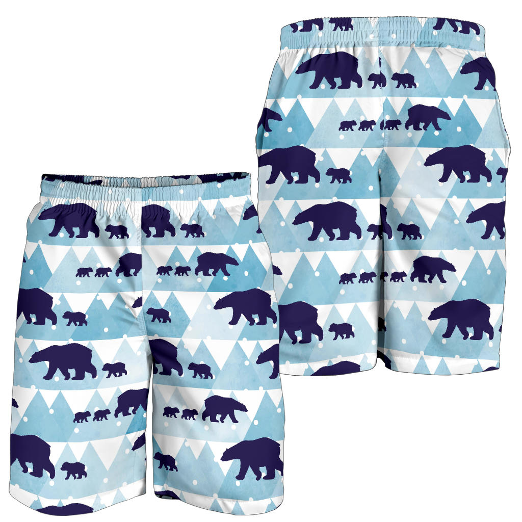Bear Pattern Print Design BE01 Mens Shorts
