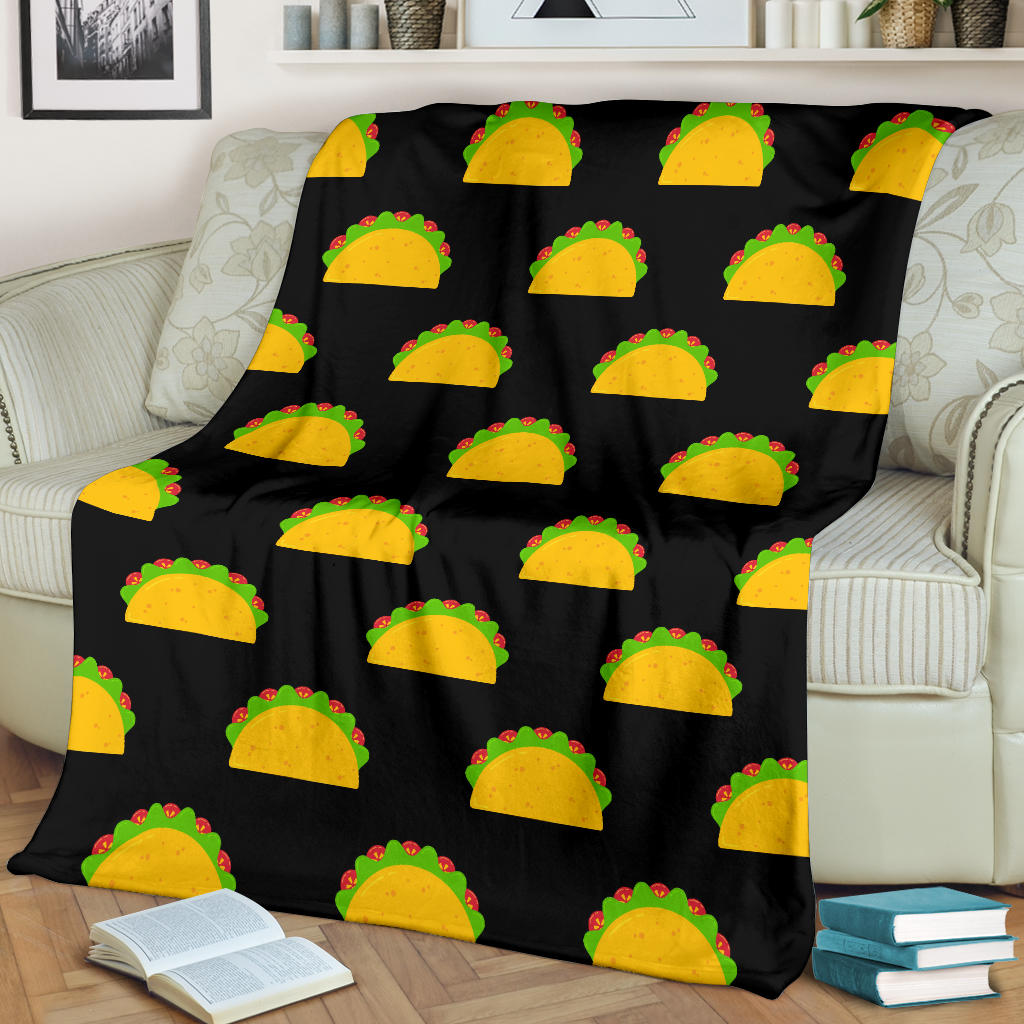 Taco Pattern Print Design TC06 Fleece Blanket