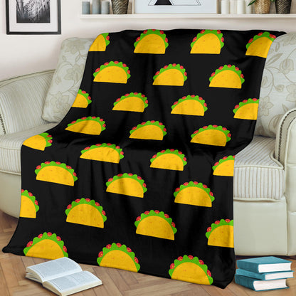 Taco Pattern Print Design TC06 Fleece Blanket