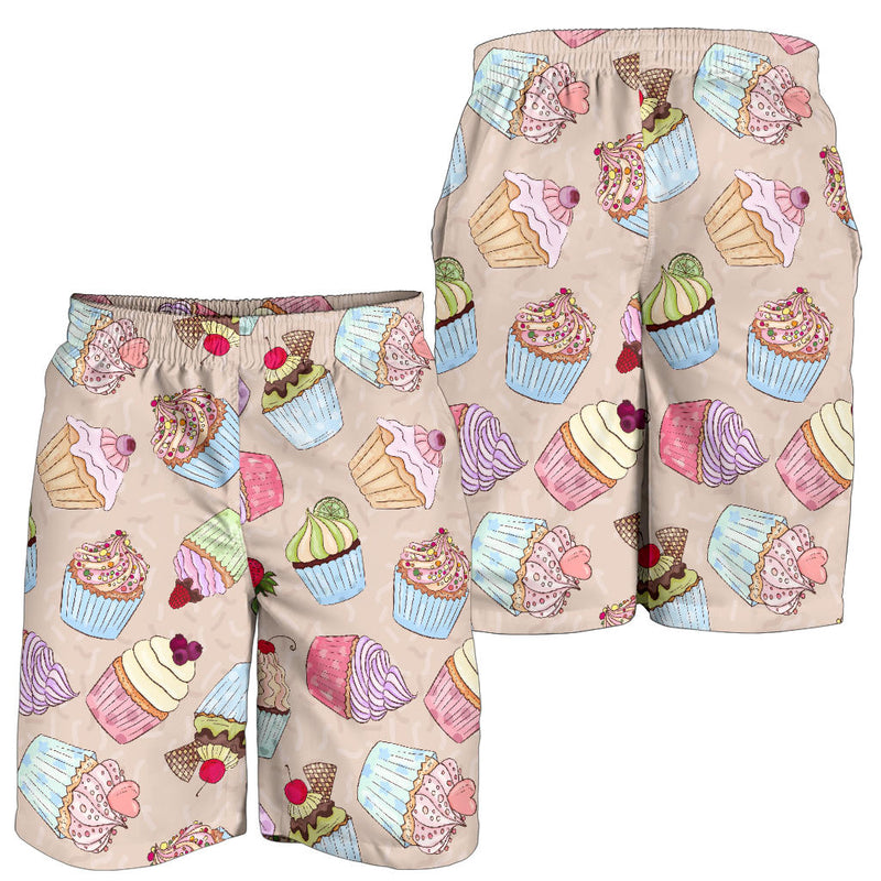 Cupcake Pattern Print Design CP06 Mens Shorts