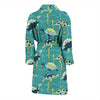 Sea Turtle Pattern Print Design T08 Men Bathrobe