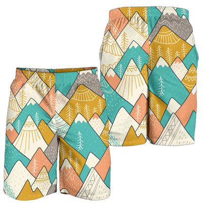 Mountain Pattern Print Design 02 Mens Shorts