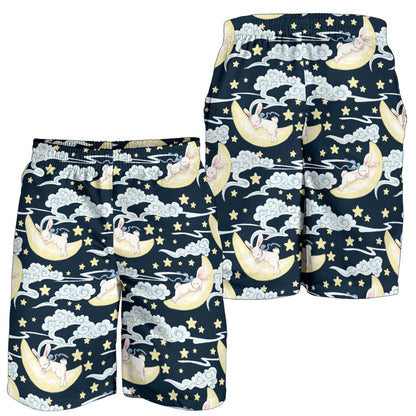 Rabbit Sleeping Pattern Print Design RB08 Mens Shorts