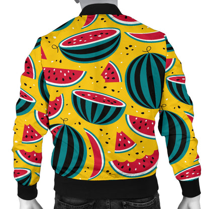 Watermelon Pattern Print Design WM02 Men Bomber Jacket
