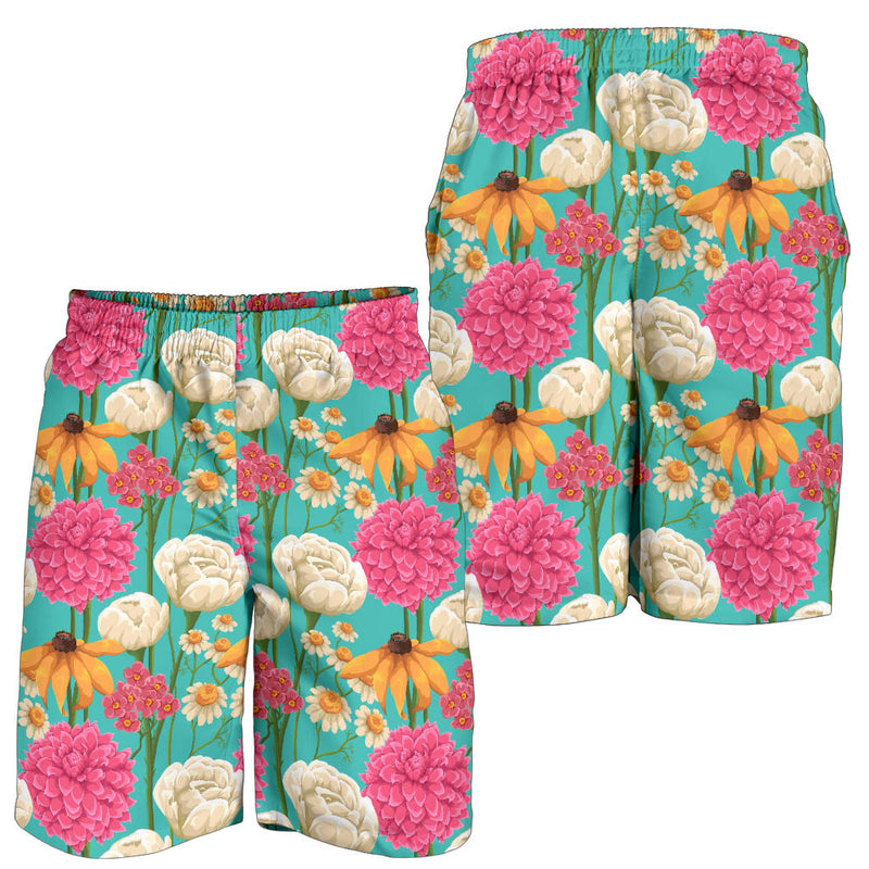 Summer Floral Pattern Print Design SF07 Mens Shorts