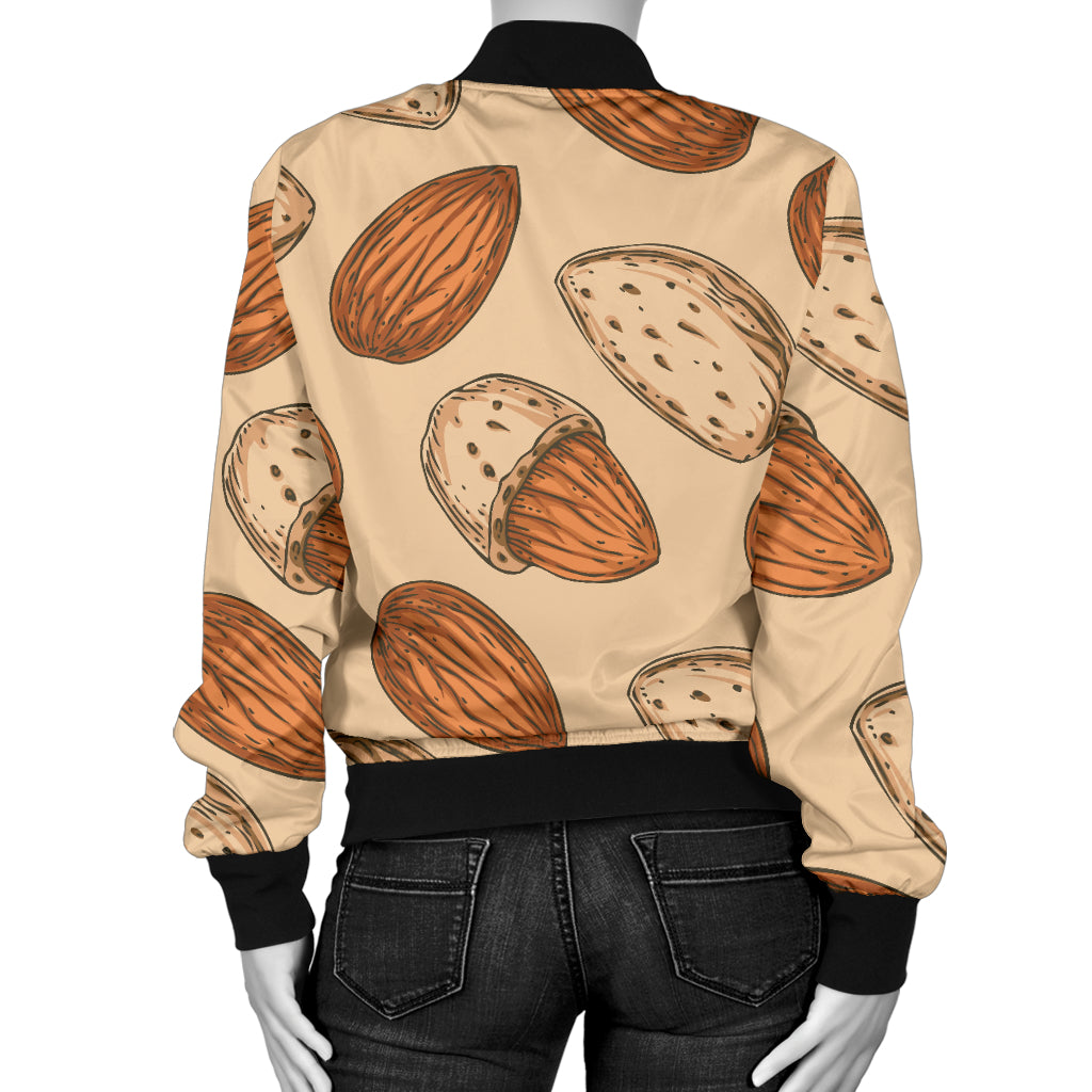 Almond Pattern Print Design 04 Women's Bomber Jacket