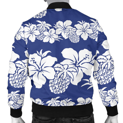 Hawaiian Themed Pattern Print Design H07 Men Bomber Jacket