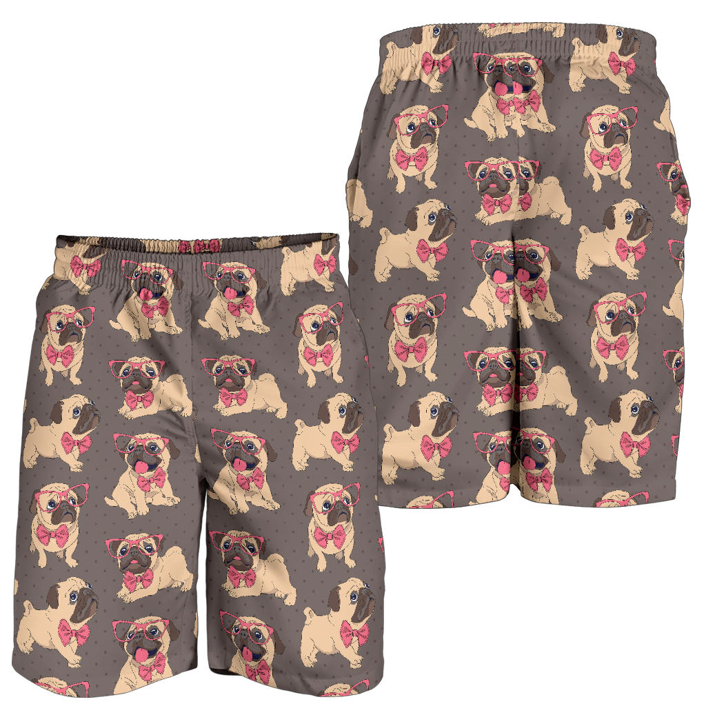 Pug Pattern Print Design A05 Mens Shorts