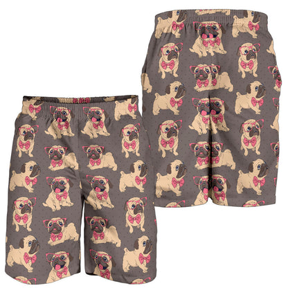 Pug Pattern Print Design A05 Mens Shorts