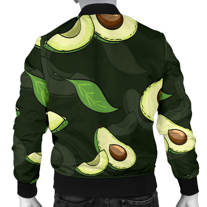 Avocado Pattern Print Design AC07 Men Bomber Jacket