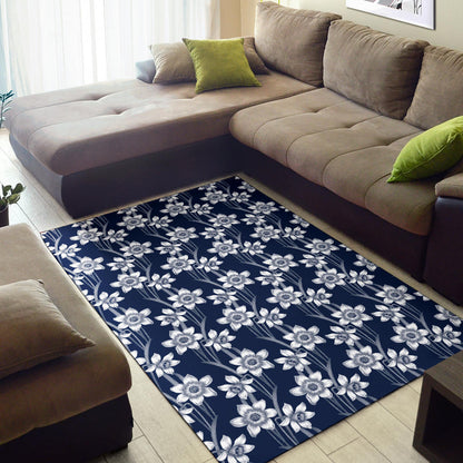 Daffodils Pattern Print Design DF09 Area Rugs