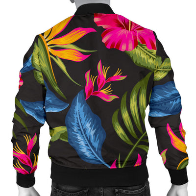 Bird Of Paradise Pattern Print Design BOP014 Men Bomber Jacket