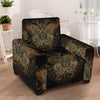 Gold Butterfly Ornamental Armchair Slipcover