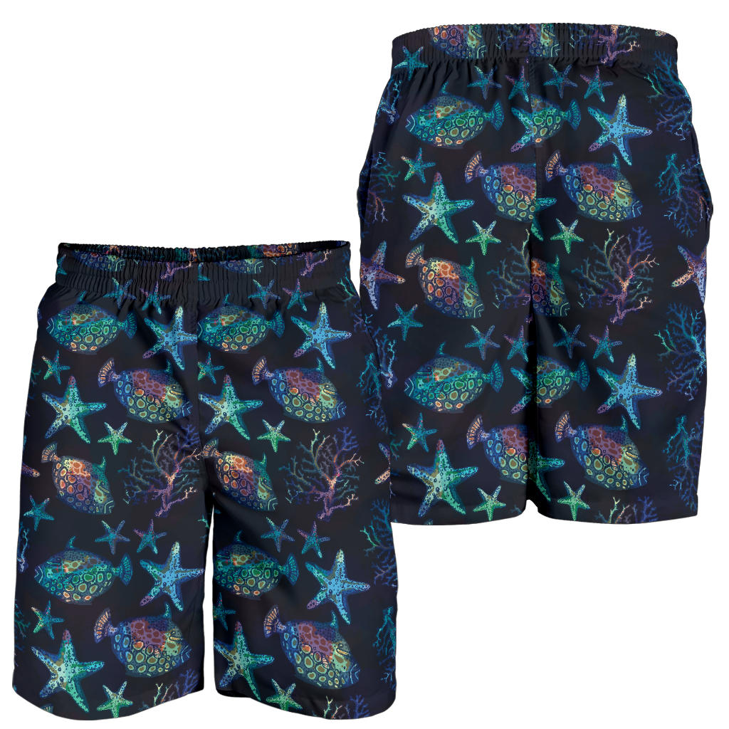 Starfish Pattern Print Design 01 Mens Shorts