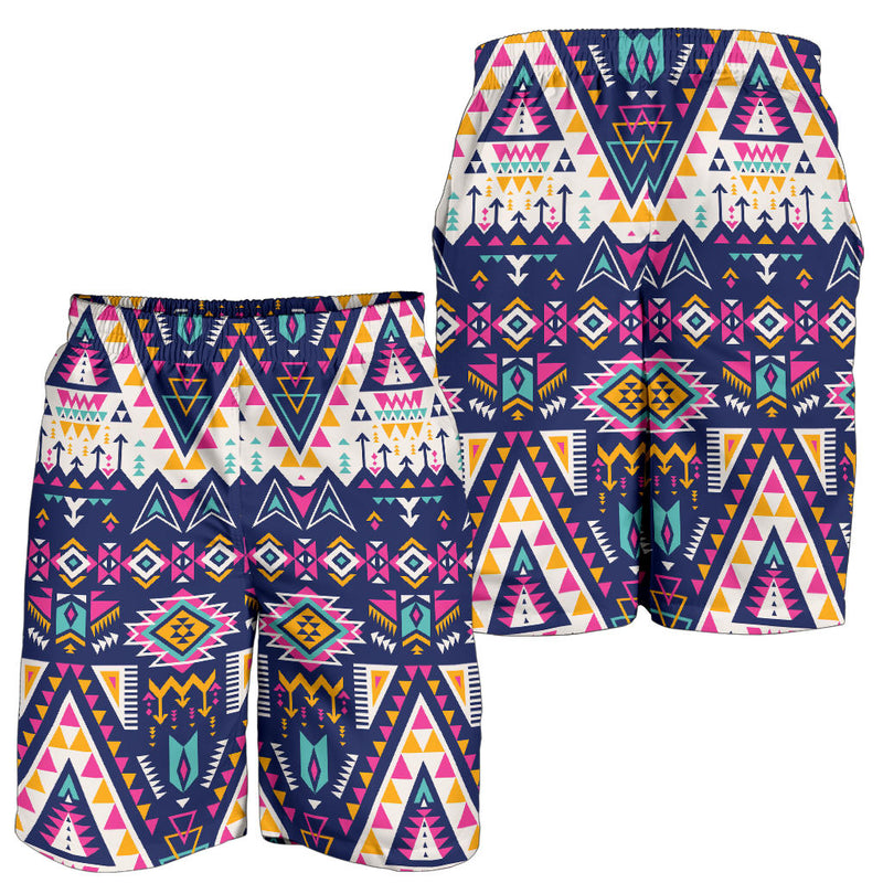 Pink Tribal Aztec native american Mens Shorts