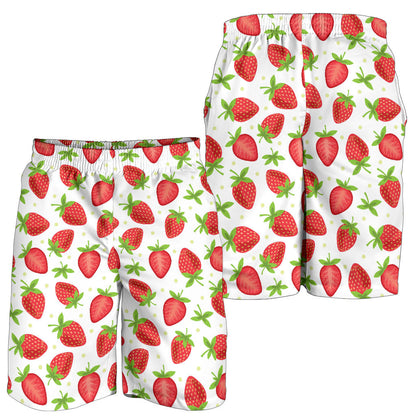 Strawberry Pattern Print Design SB07 Mens Shorts