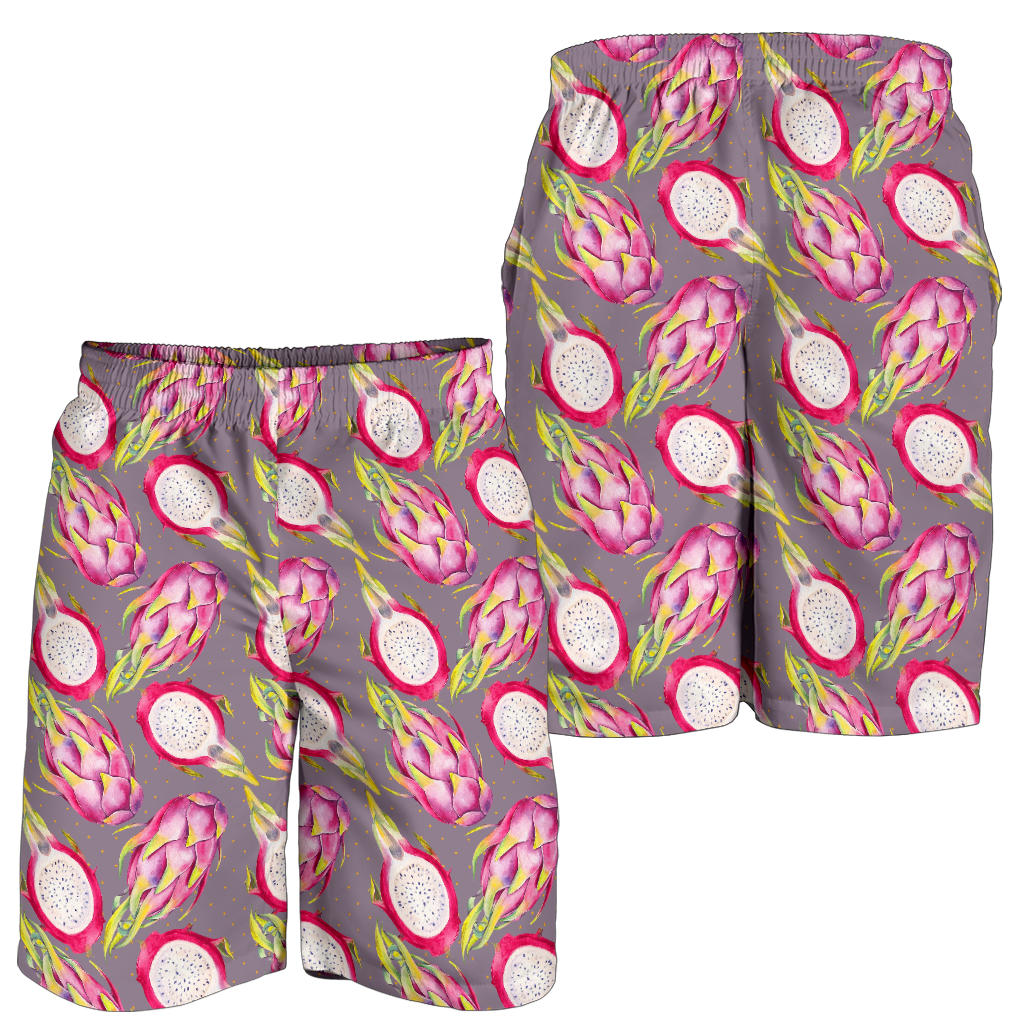 Dragonfruit Pattern Print Design DF03 Mens Shorts