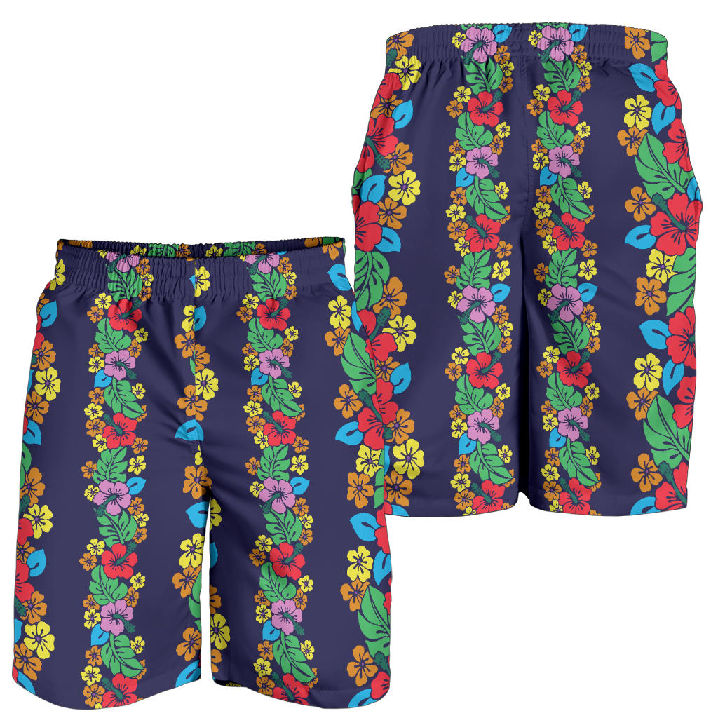 Hawaiian Themed Pattern Print Design H03 Mens Shorts