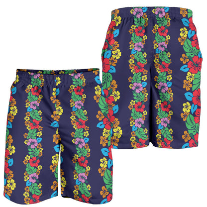 Hawaiian Themed Pattern Print Design H03 Mens Shorts
