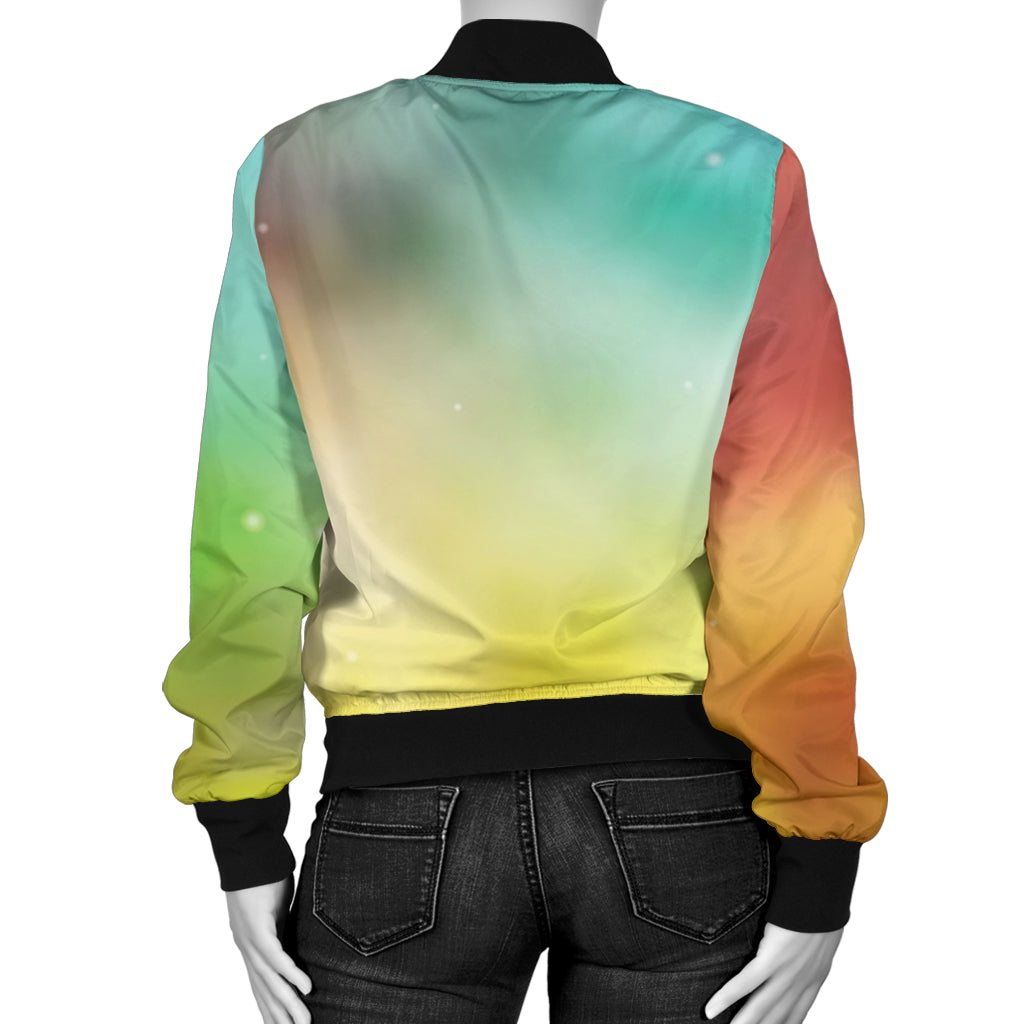 Nebula Pattern Print Design A04 Women's Bomber Jacket
