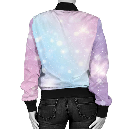 Cosmic Pastel Pattern Print Design 02 Women's Bomber Jacket