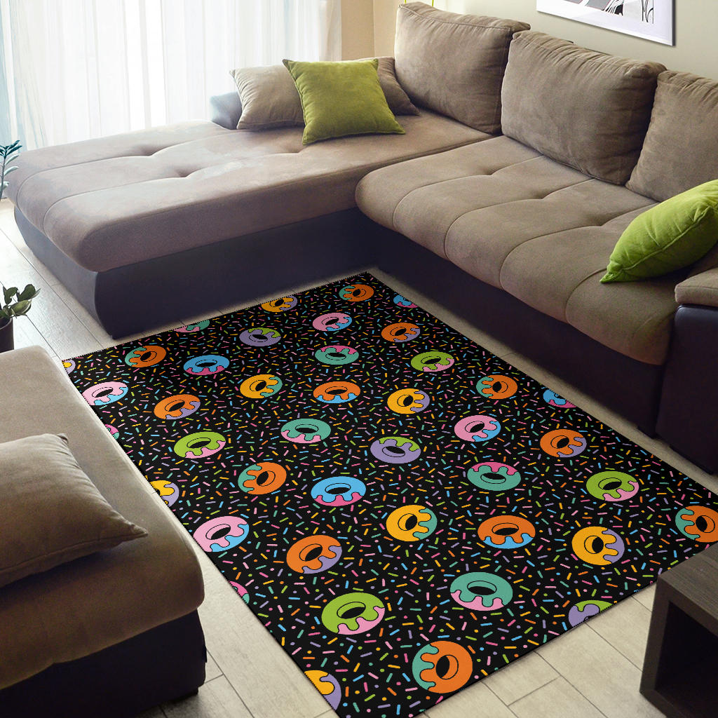 Donut Pattern Print Design DN012 Area Rugs