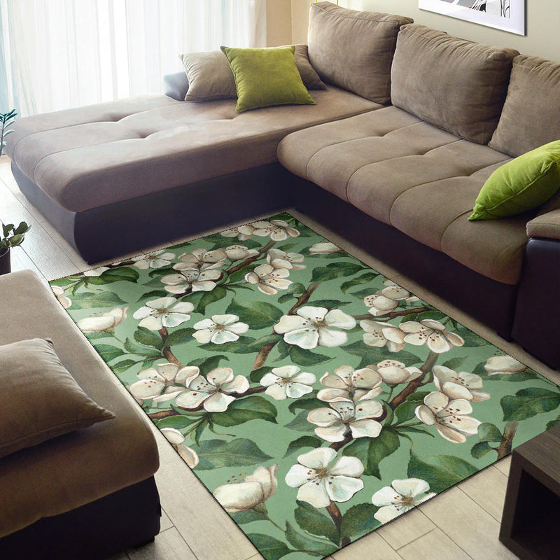 Apple Blossom Pattern Print Design AB02 Area Rugs