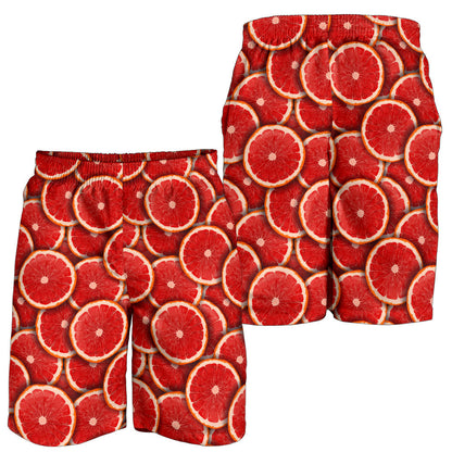 Grapefruit Pattern Print Design GF05 Mens Shorts