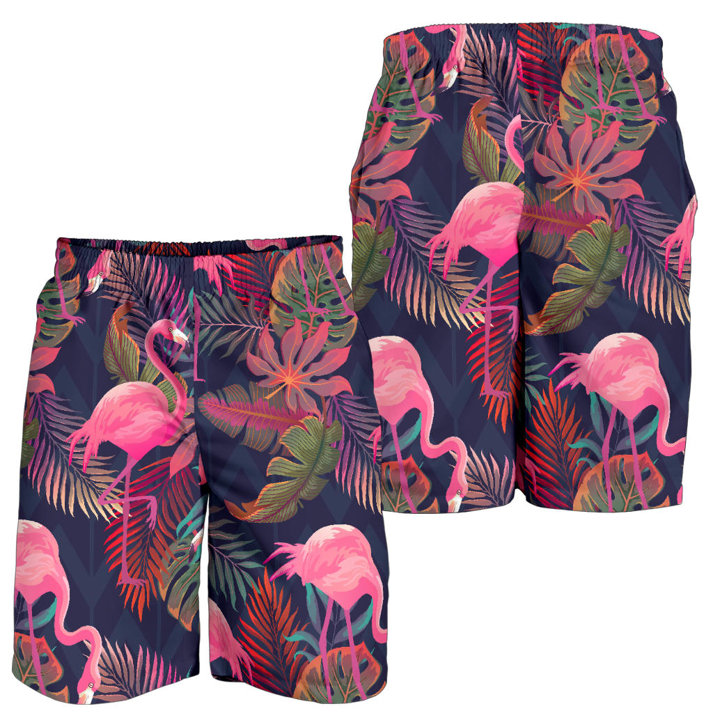 Flamingo Tropical Pattern Mens Shorts