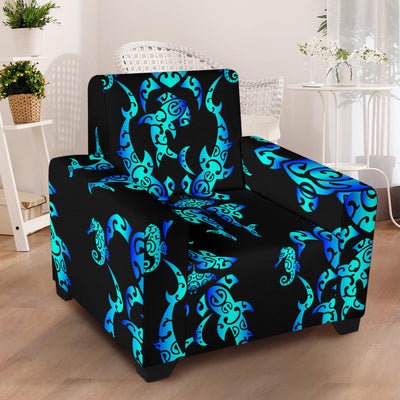 Sea turtle Polynesian Tribal Hawaiian Armchair Slipcover