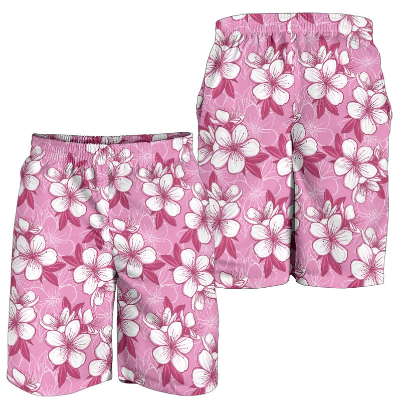 Cherry Blossom Pattern Print Design CB02 Mens Shorts