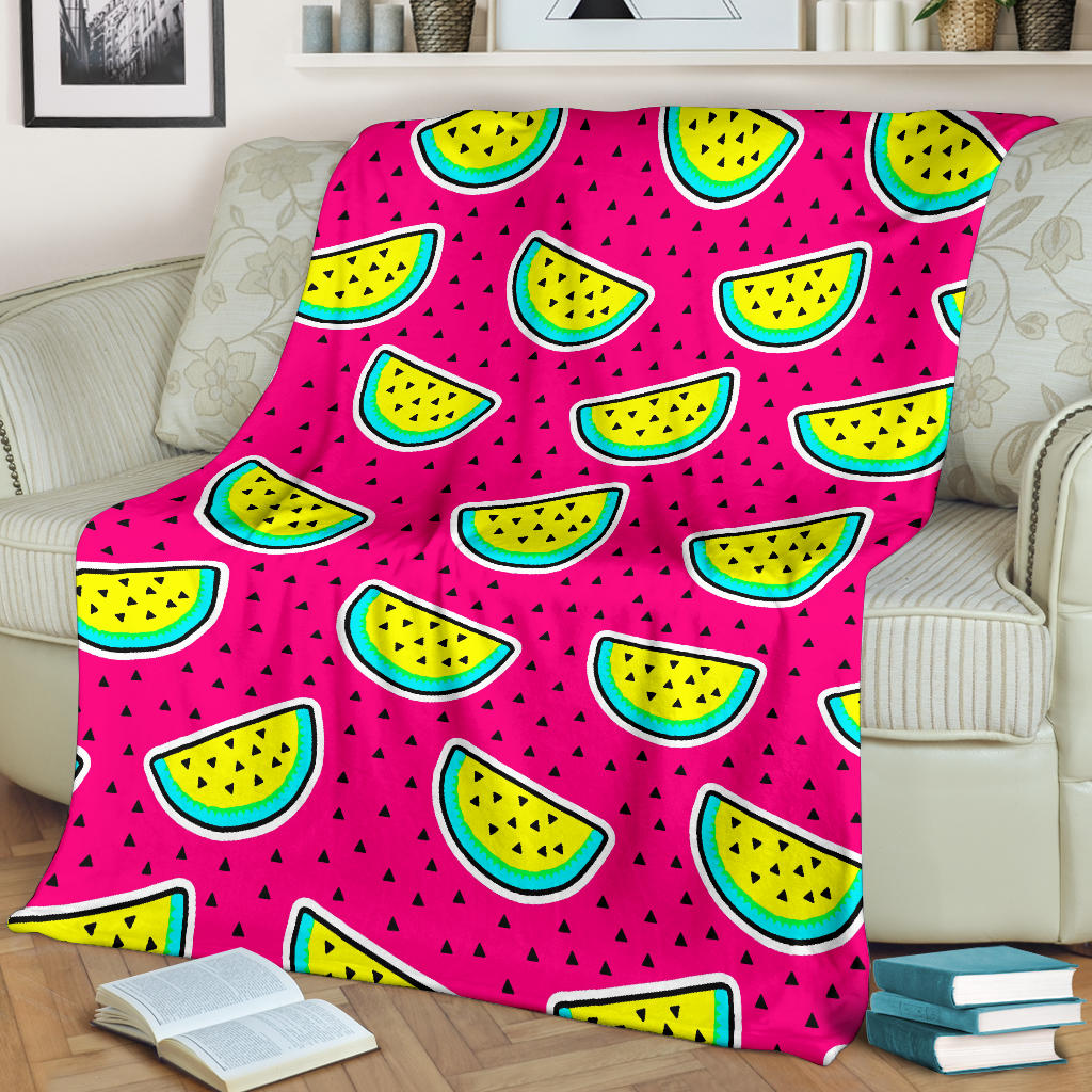 Watermelon Pattern Print Design WM04 Fleece Blanket