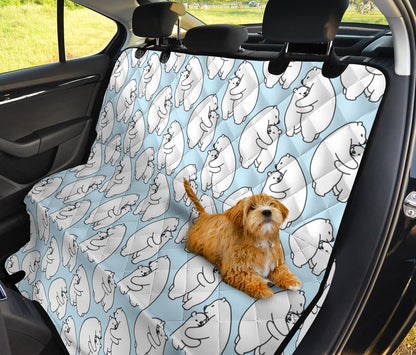 Polar Bear Pattern Print Design PB08 Rear Dog  Seat Cover