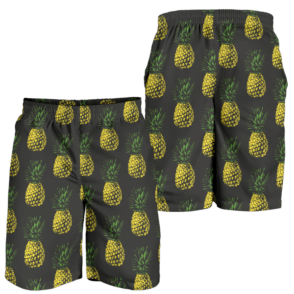 Gold Pineapple Mens Shorts