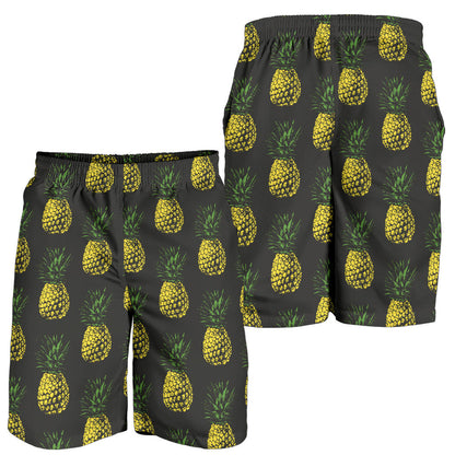 Gold Pineapple Mens Shorts