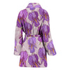 Iris Pattern Print Design IR05 Women Bathrobe