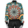 Mandala Pattern Print Design 01 Women's Bomber Jacket