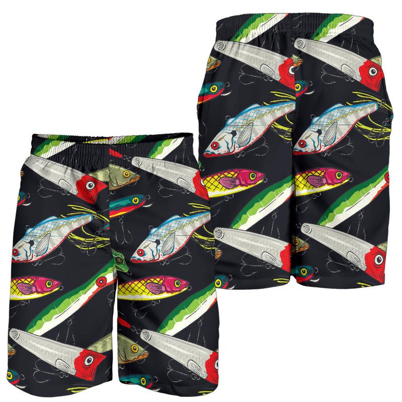 Fishing Bait Print Mens Shorts