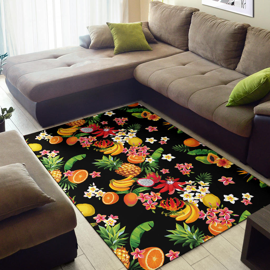 Tropical Fruits Pattern Print Design TF02 Area Rugs