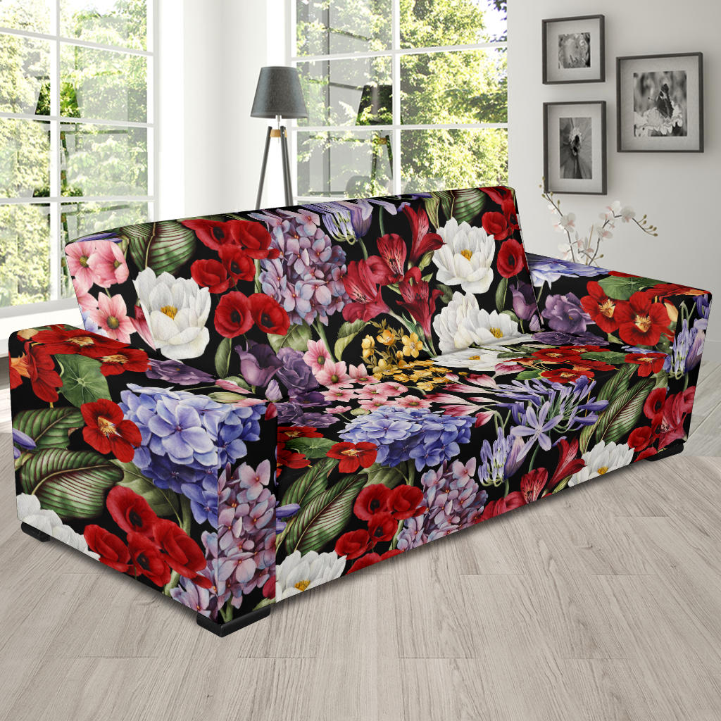 Summer Floral Pattern Print Design SF04 Sofa Slipcover