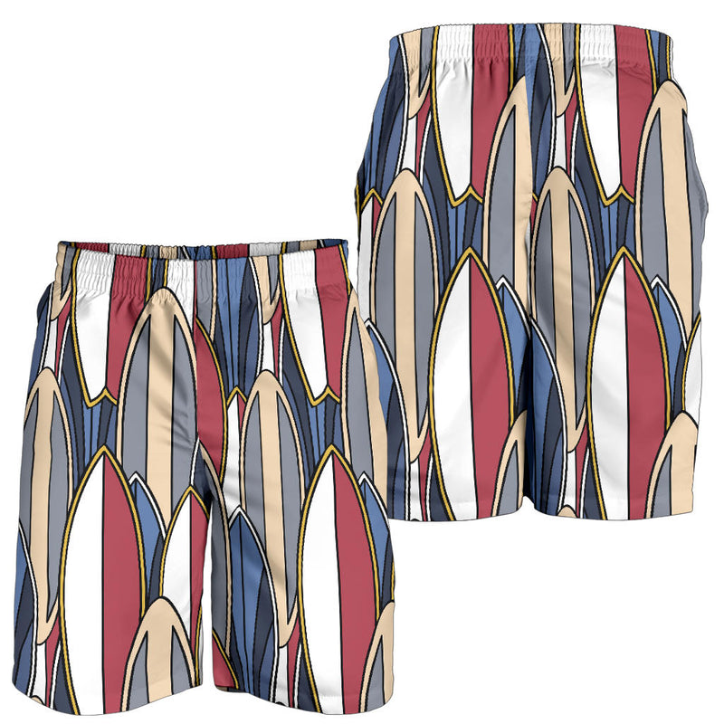 Surf board Pattern Mens Shorts