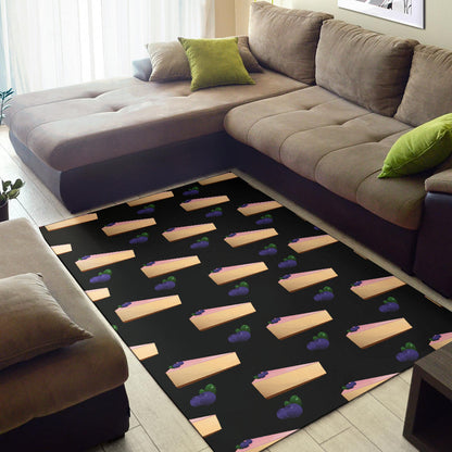 Cheesecake Blueberry Pattern Print Design CK01 Area Rugs