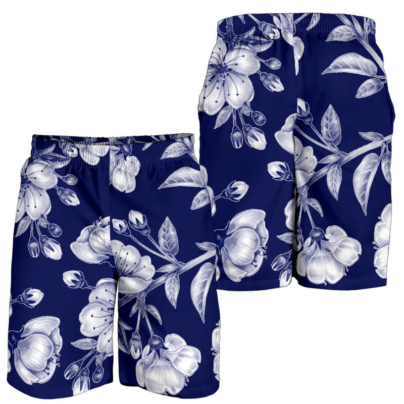 Cherry Blossom Pattern Print Design CB01 Mens Shorts