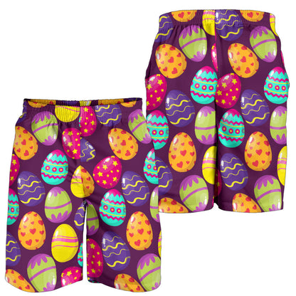 Easter Eggs Pattern Print Design RB04 Mens Shorts