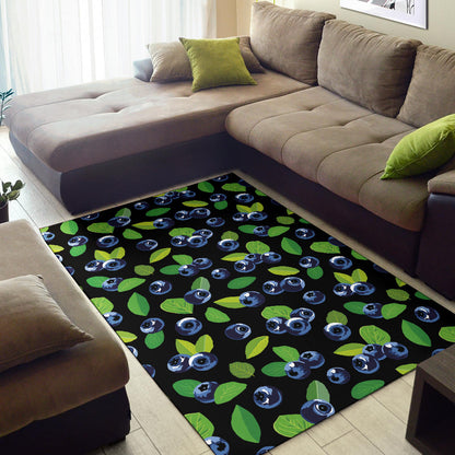 Blueberry Pattern Print Design BB03 Area Rugs