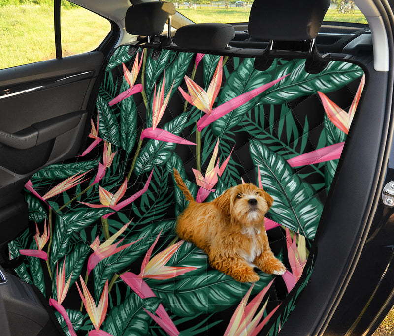 Bird Of Paradise Pattern Print Design BOP03 Rear Dog  Seat Cover