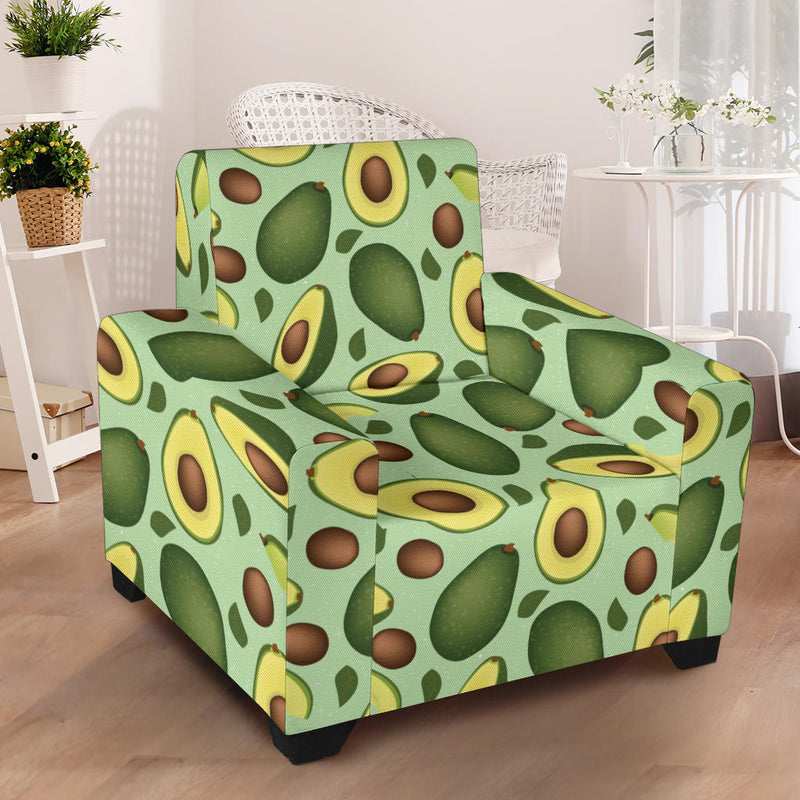 Avocado Pattern Print Design AC01 Armchair Slipcover